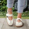 Women's Casual Flats Shoes with Hook and Loop Closure, Fashion Comfort
