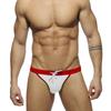 UXH Men's Sexy High-Cut Color Block Triangle Swim Briefs - European & American Fashion