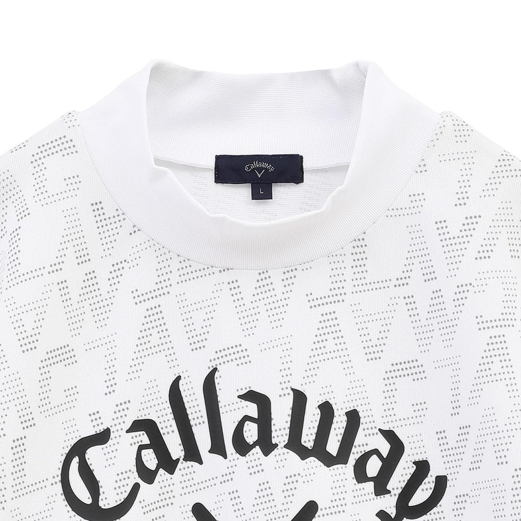 Callaway Short Sleeve Mock Neck Sweatshirt Golf C24217103 Men's (Anytime Sweatshirt) / / 1030_White