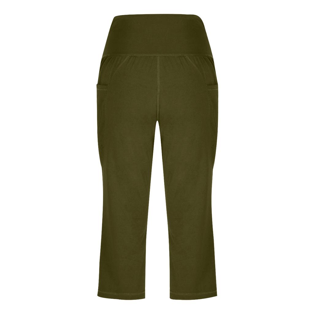 Women Yoga Capris with Pockets High Waist Stretch Athletic Cropped Pants for Workout and Leisure Activities