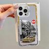 Japanese JDM Drift Car Red Sun Case for iPhone 16e 11 12 13 Pro Max 14 15 16 Plus Soft Shell