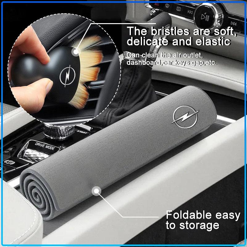1Pcs Car Interior Cleaning Tools Microfiber Wash Towels Cleaning Brush For Opel Astra H G J Insignia Mokka Zafira Corsa Vectra B C D