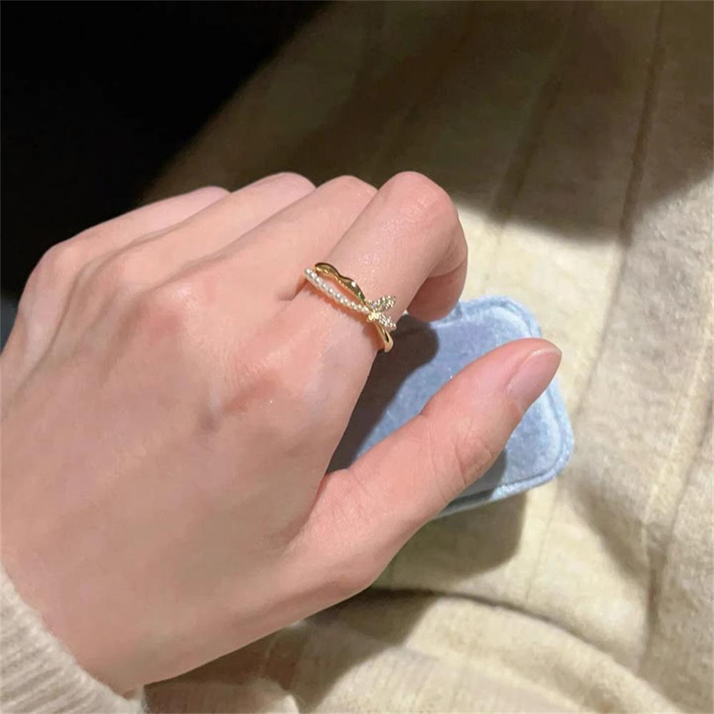 Color Enamel Fritillary Butterfly Ring Women's Open Index Finger Ring New Products