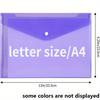 5/10pcs Plastic Envelopes A4 Size Folders for Documents Folders with Snap Closure Letter Size for School and Office Supplies JXB