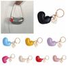 PU Leather Love Keychain Bag Decoration Bag Pendant Trendy PU Leather Hanger  Women