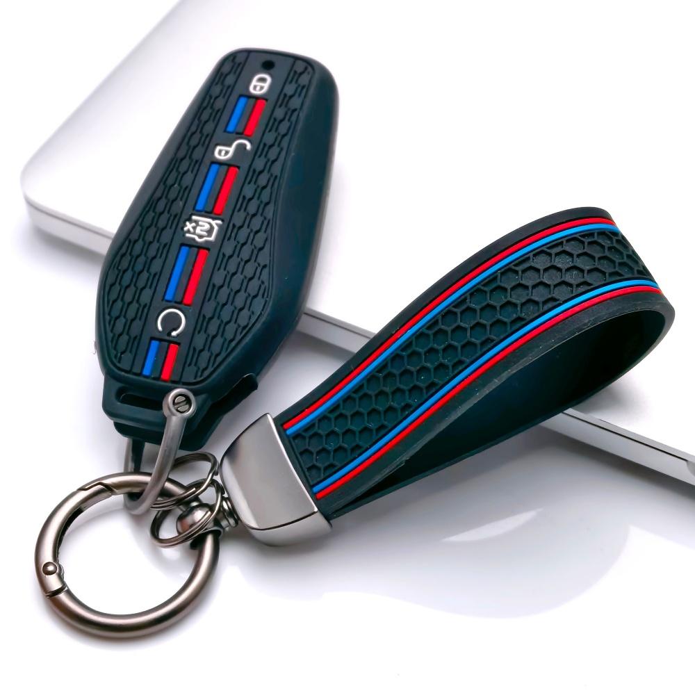 Silicone Car Key Cover Case Compatible with BYD Atto 3 Tang DM-i Han EV Song Plus EV Seal, Fits BYD Atto Tang DM-i Han EV Song Plus Seal Dolphin чёрный