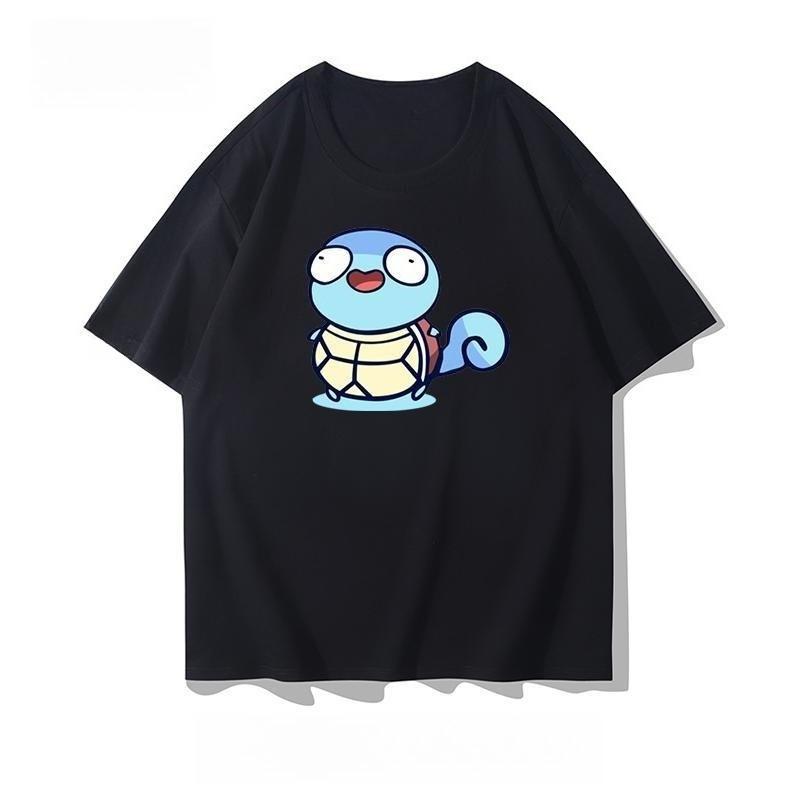 Pokmon Anime Qversion Creative Cotton Tshirt Summer New Item Womens Plus Size Tshirt Y2K Loose Casual Short Sleeved Top