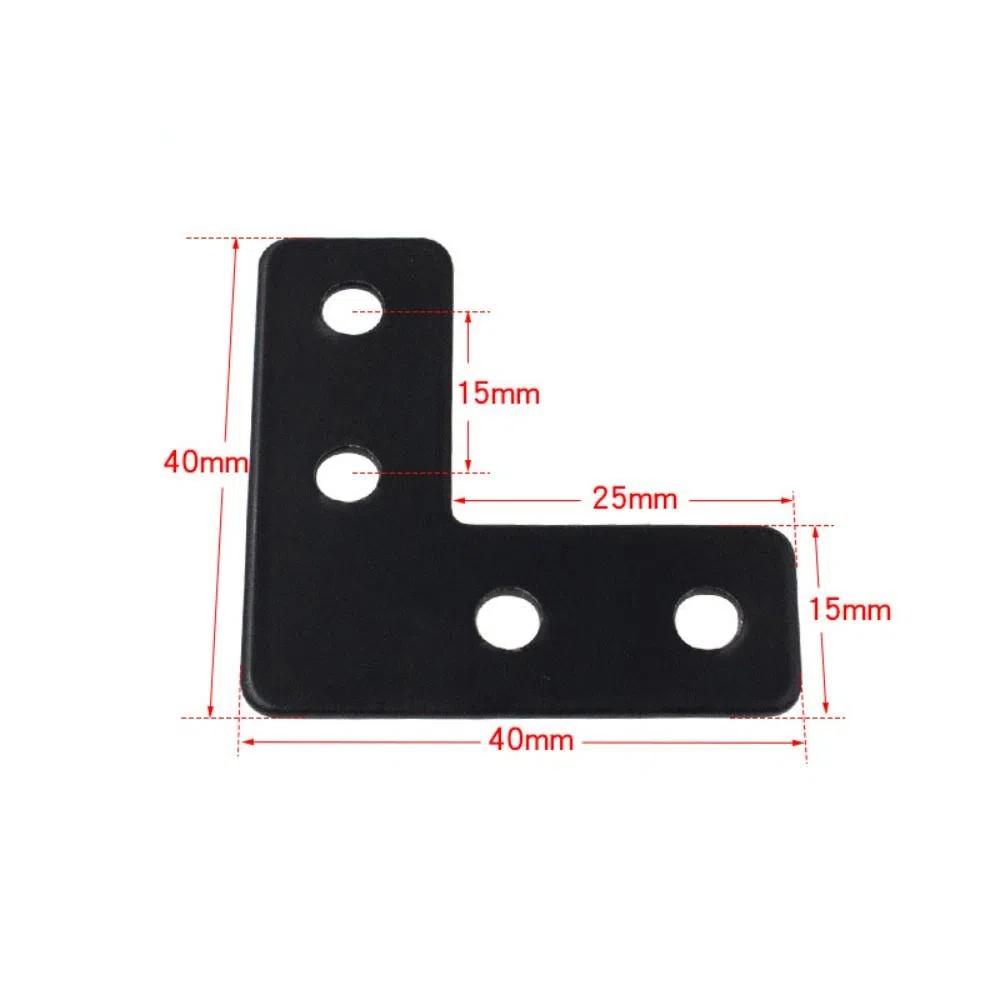 

Aluminum Angle Outside Joining Plate 5 Hole L Shape Bracket Connector 90 Degree Joint Board Plate Anodised Corner Bracket Plate 10pcs