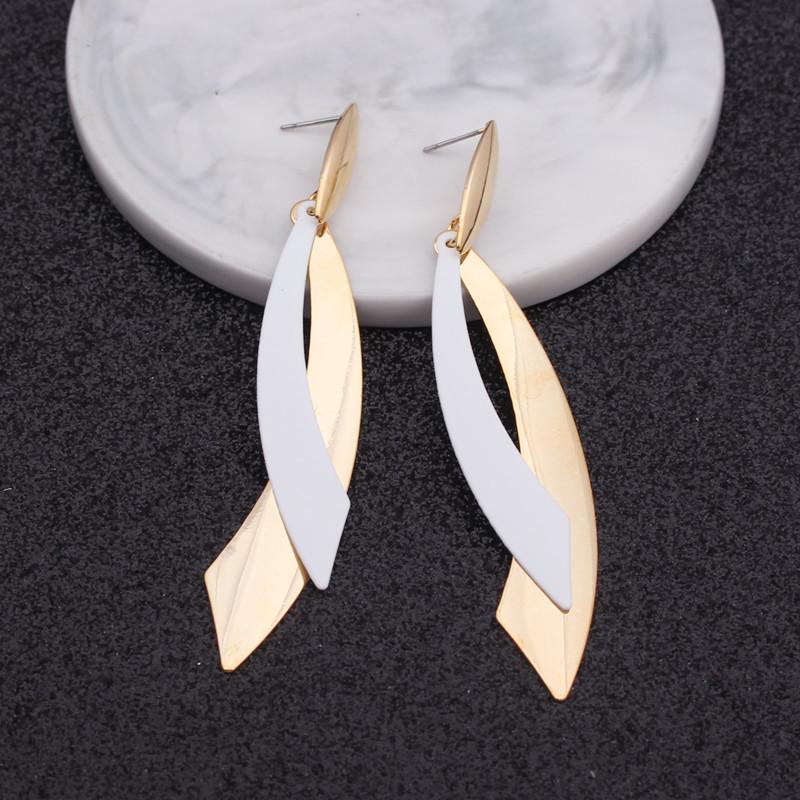 Boucles d'oreilles de noël pour femmes, Style Long, européen et américain, simples, polyvalentes, bijoux personnalisés, cadeau pour femmes