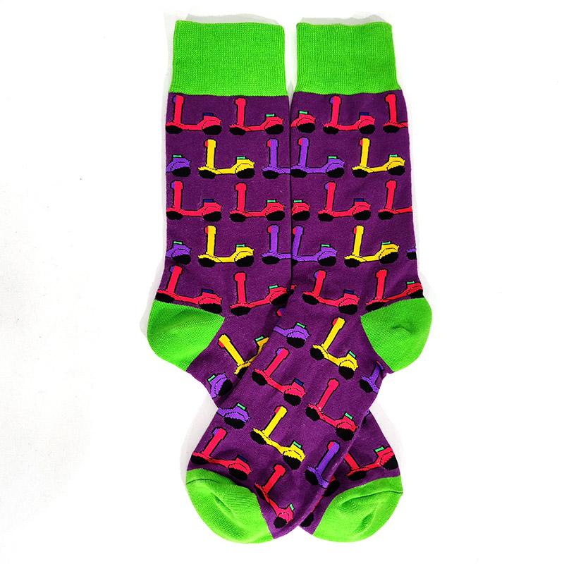 Novelty Happy Funny Men Graphic Socks Cotton Poker Corgi Frog Crazy Burger Piranh Wolf Avocado Eagle Sock