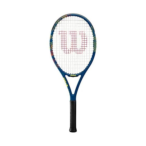 [Эксклюзивно на Amazon.co.jp] Жесткая теннисная ракетка Wilson [Натянуты струны] Графитовый материал Размер ручки 2 Для начинающих Для начинающих Школьная