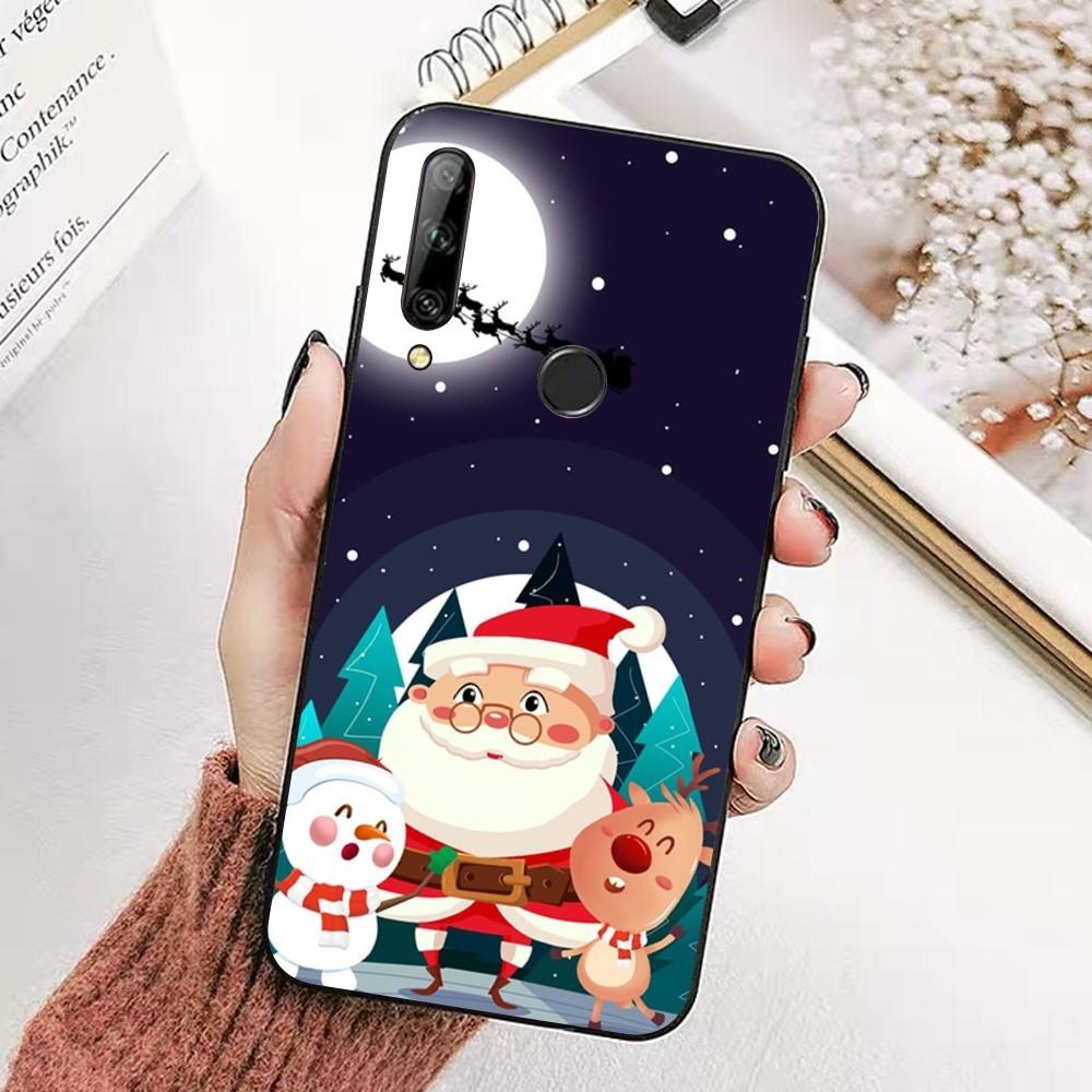 Christmas Cartoon New Year Phone Case For Huawei Honor 10 lite 9 20 7A pro 9X pro 30 pro 50 pro 60 pro 70 pro plus