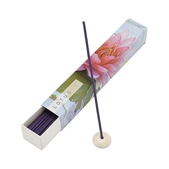 Esteban Esprit Nature Lotus Sticks 40 Pieces Incense with Incense Holder Made in Japan