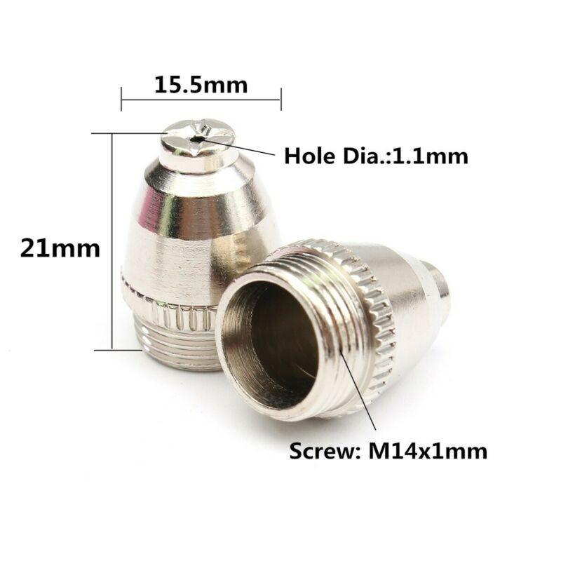 18pcs Consumables for Plasma Cutter CUT50F for Pilot Arc Torch CUT500FPI for Pilot Arc