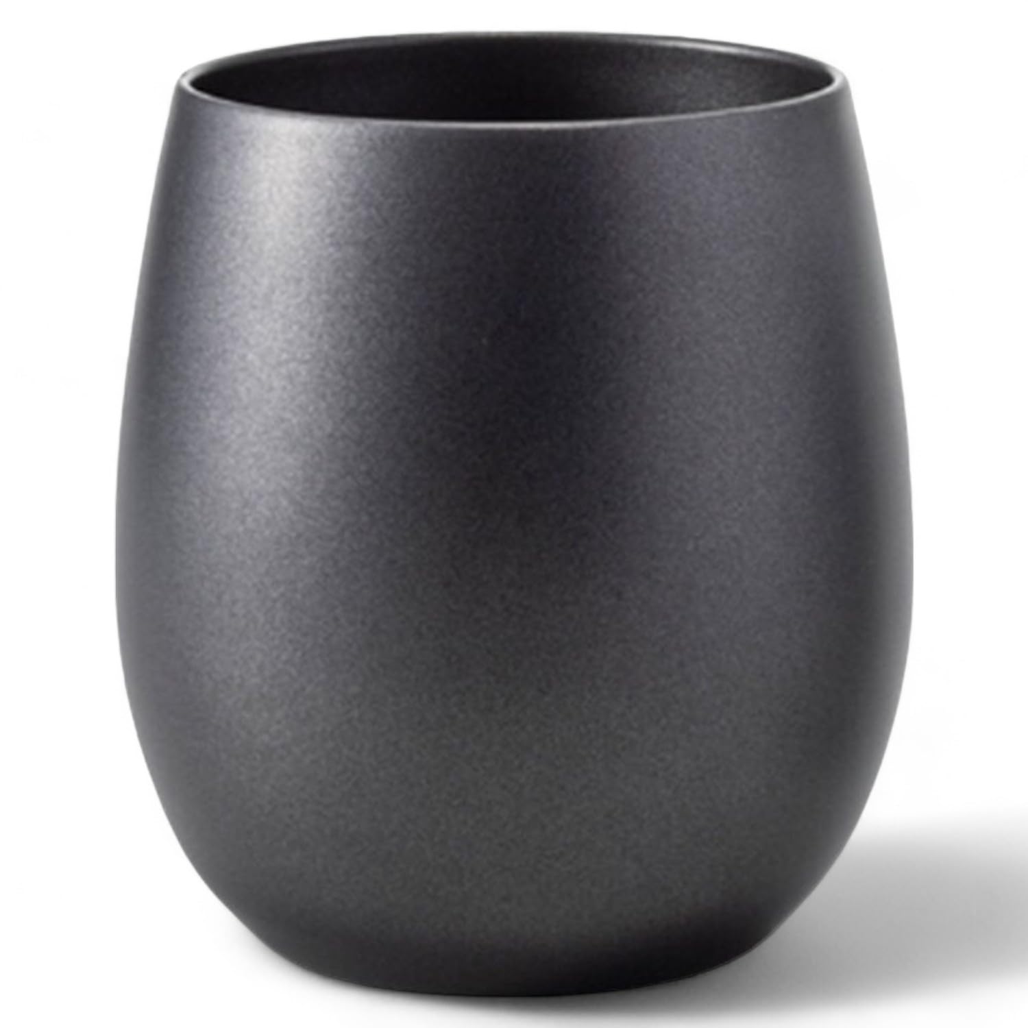 

Кружка из нержавеющей стали с керамическим на ощупь краем J-kitchens объемом 250 мл, двухстенная с вакуумной крышкой, черная,