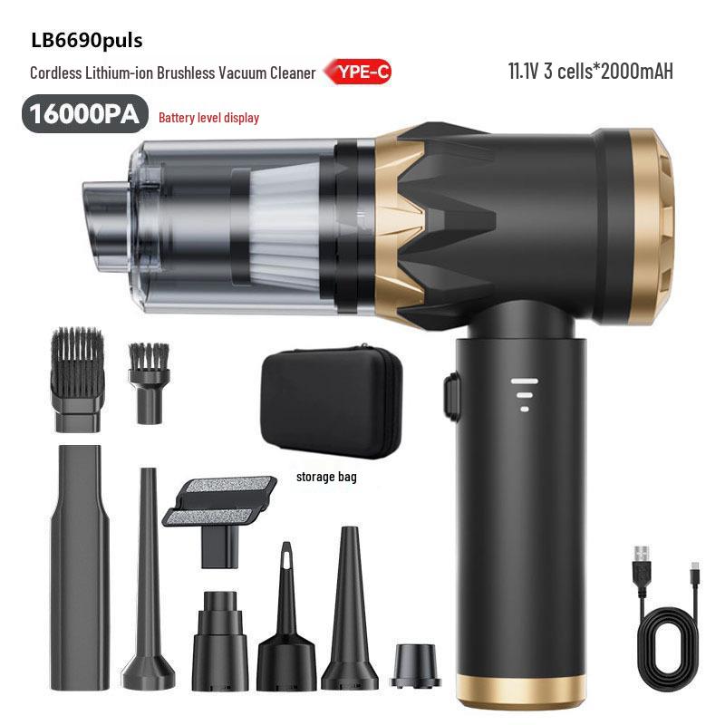 Powerful Wireless Handheld Car Vacuum Cleaner – Strong Suction, Rechargeable, for Interior and Household Use