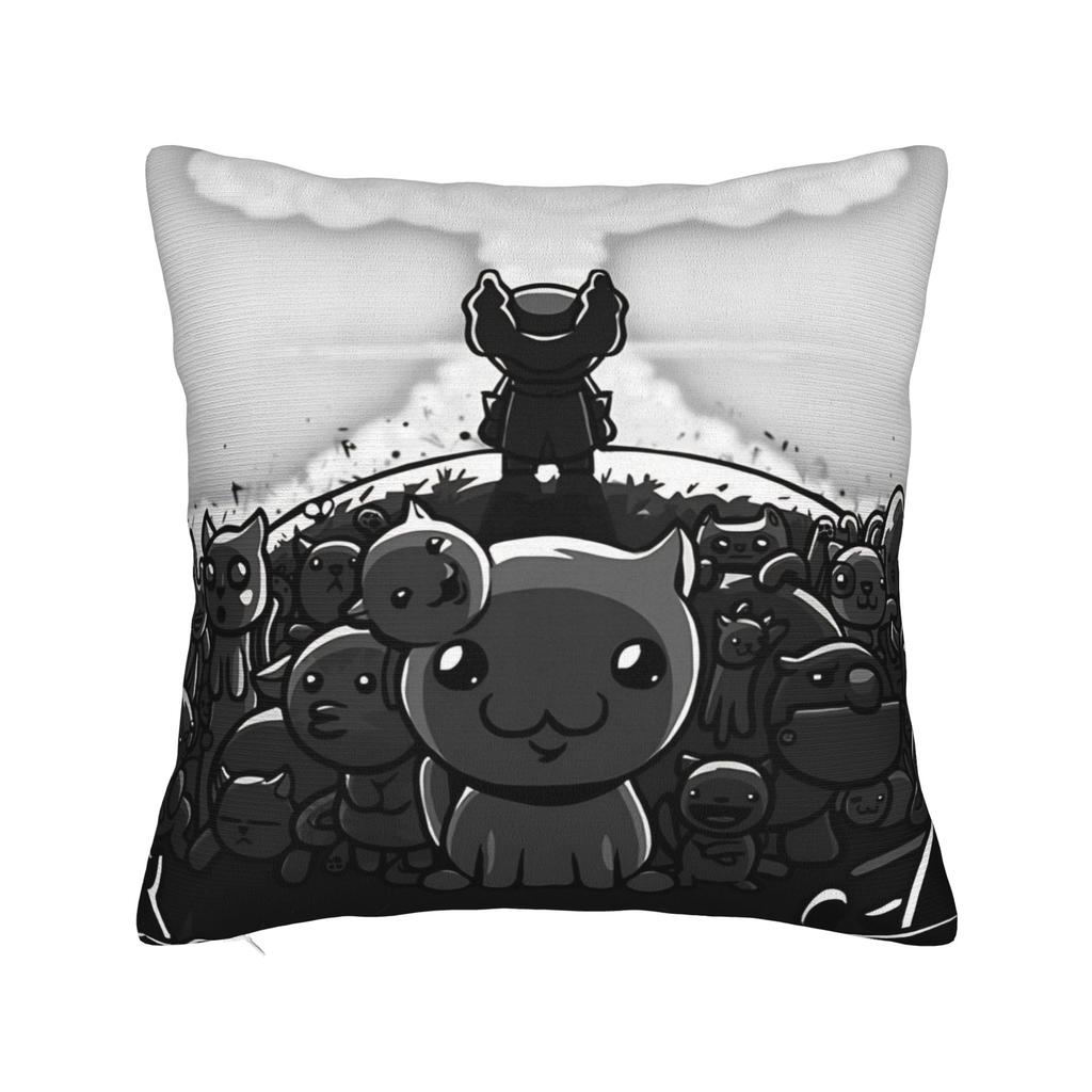 Mewgenics  Roguelike Hit Mutant Feline Square Pillow Cases  Cushion Covers Vintage Zipper Decor Pillowcase for Sofa cm