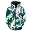 3D Colourful Letter Graffiti Print Hoodie Men's Sweatshirt Hooded Sweatshirt Fashion Pullover Hooded Sweatshirt