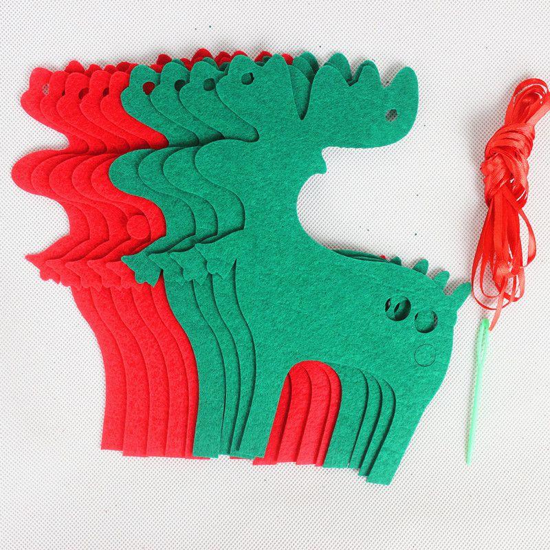 

С Рождеством Христовым Вымпел Подвесной Баннер Флаг Украшение для Рождественской Вечеринки Санта Клаус Christmas Deer Flag