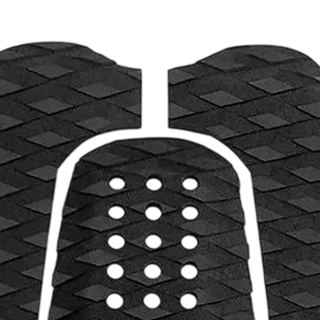 3Pcs Surfboard Traction Pads Anti Slip Foot Deck Grip Pad Professional DIY Supplies EVA Floor Mat