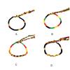 Handarbeit Glücksschnur Ethnischer Stil Mode Geflochtenes Seil DIY Bastelarmband Polyester Handgelenksband Personalisierter Schmuck