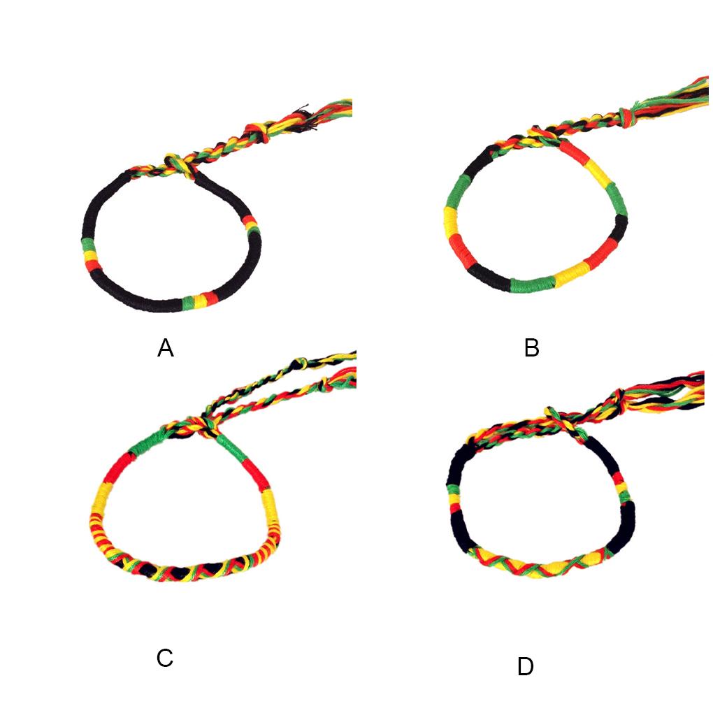 Handarbeit Glücksschnur Ethnischer Stil Mode Geflochtenes Seil DIY Bastelarmband Polyester Handgelenksband Personalisierter Schmuck