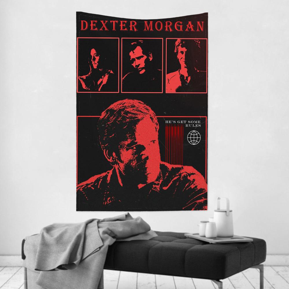 DDexters Movie Morgan Tapestry Room Decor Wall Cloth Party Hanging Background Room Decor Baby Room