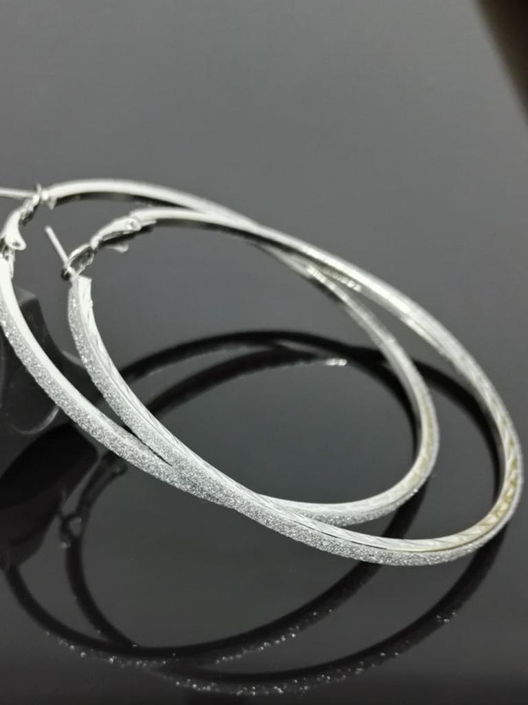 2PC Women's European and American Trendy Big Circle Earrings Outdoor Travel Carnival Banquet Party Festival Dressing Gifts