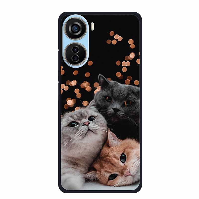Handyhülle Für ZTE Axon 40 Lite Rückseite Hülle Schwarzes Silikon Weiche Hülle Für ZTE Blade V41 Vita V50 Design 5G LIBERO 5G IV Hülle
