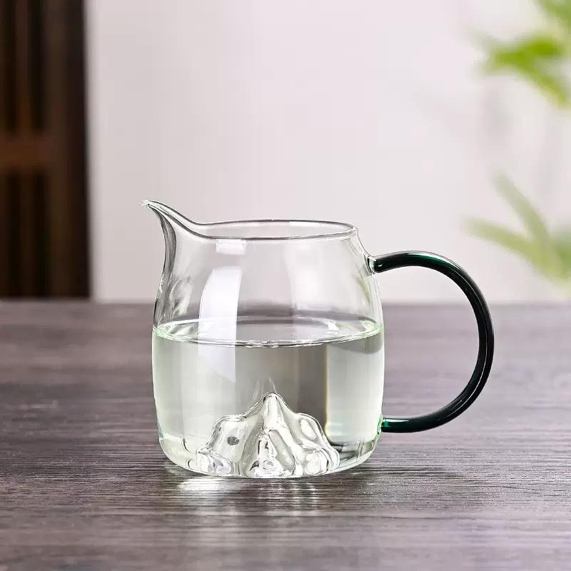 400ml Ulcior de Ceai din Sticlă Termorezistentă Guanshan Ceașă de Echitate Set de Ceai Kung Fu Chahai Ceremonie Ceai Ceașă de Servire din Sticlă Ceainic de Cafea