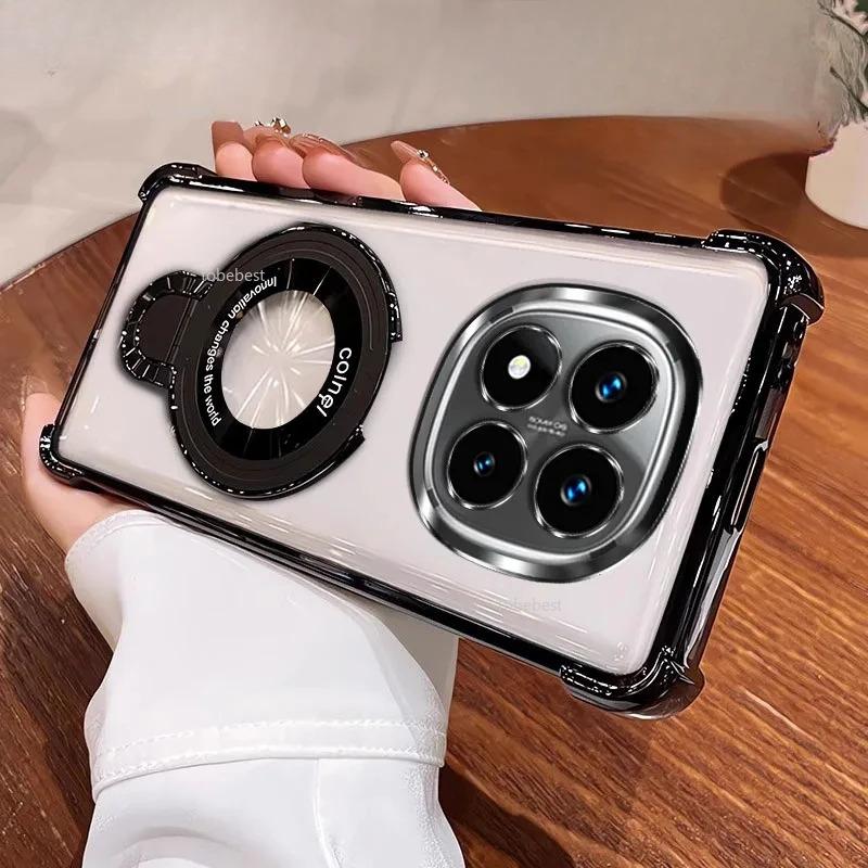 Stoßfeste Beschichtung Magnetische Halterung Magsafe Hülle Für Xiaomi Redmi 14C Note 14 Pro Plus 4G 5G POCO X7 X6 F6 Pro Silikonhülle