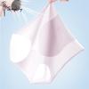 3Pcs High Waist Ice Silk Seamless Underwear Ladies Summer Ultra-thin Sense Quick-drying Panties Women Transparent Briefs