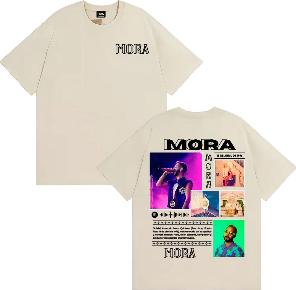 Mora Lo Mismo De Siempre Album Tour Merch T Shirts Men Women Fashion Gothic High Street T-shirt Cotton Comfort Oversized T Shirt