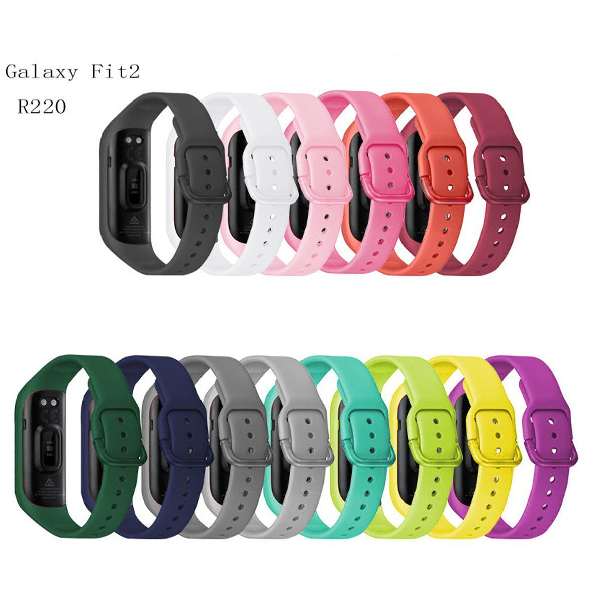 

Мягкий силиконовый спортивный ремешок для Samsung Galaxy Fit 2 SM-R220, сменный ремешок для браслета для Samsung Galaxy Fit2 R220