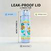 1PC Six Seven Birthday Colorful Badge Print 750ml Color Plastic Sports Water Bottle Leakproof Flip Straw Lid Suitable for Sports Office Home Use