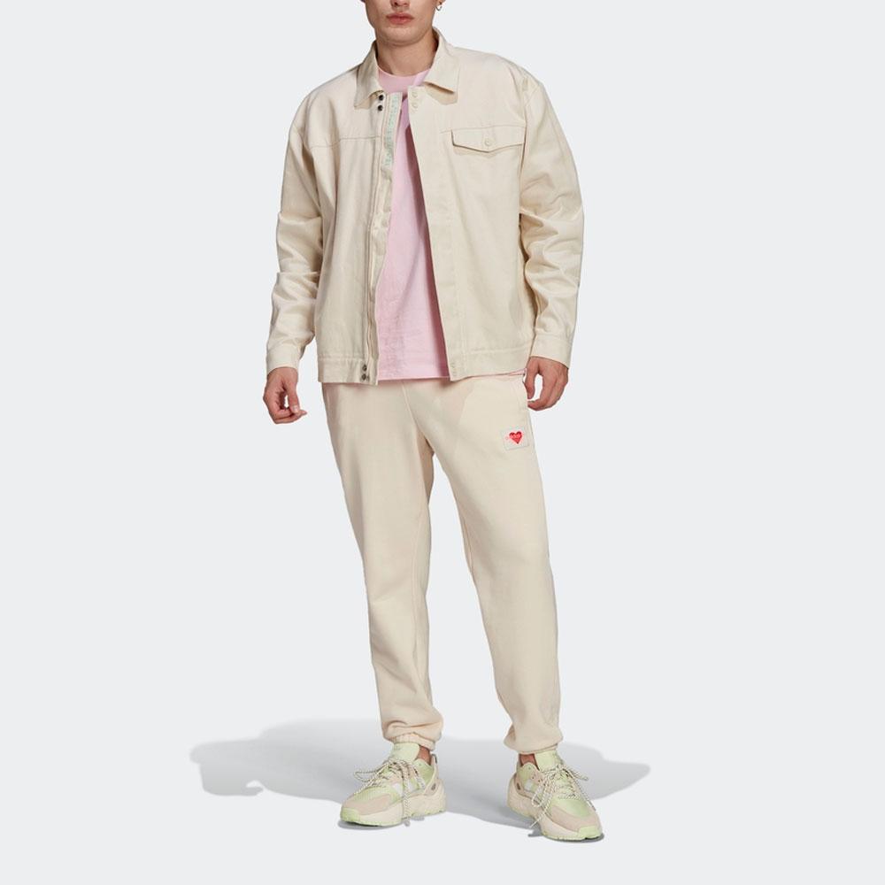 adidas Originale Clover Elastischer Bund Lässige Jogginghosen Herren Unterteile Beige HI6010
