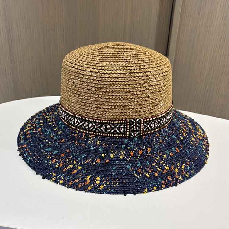 

Spring and Summer New Sun Protection Hat Women Straw Hat Travel Travel Sun Hat Beach Leisure UV Protection Sun Hat one size
