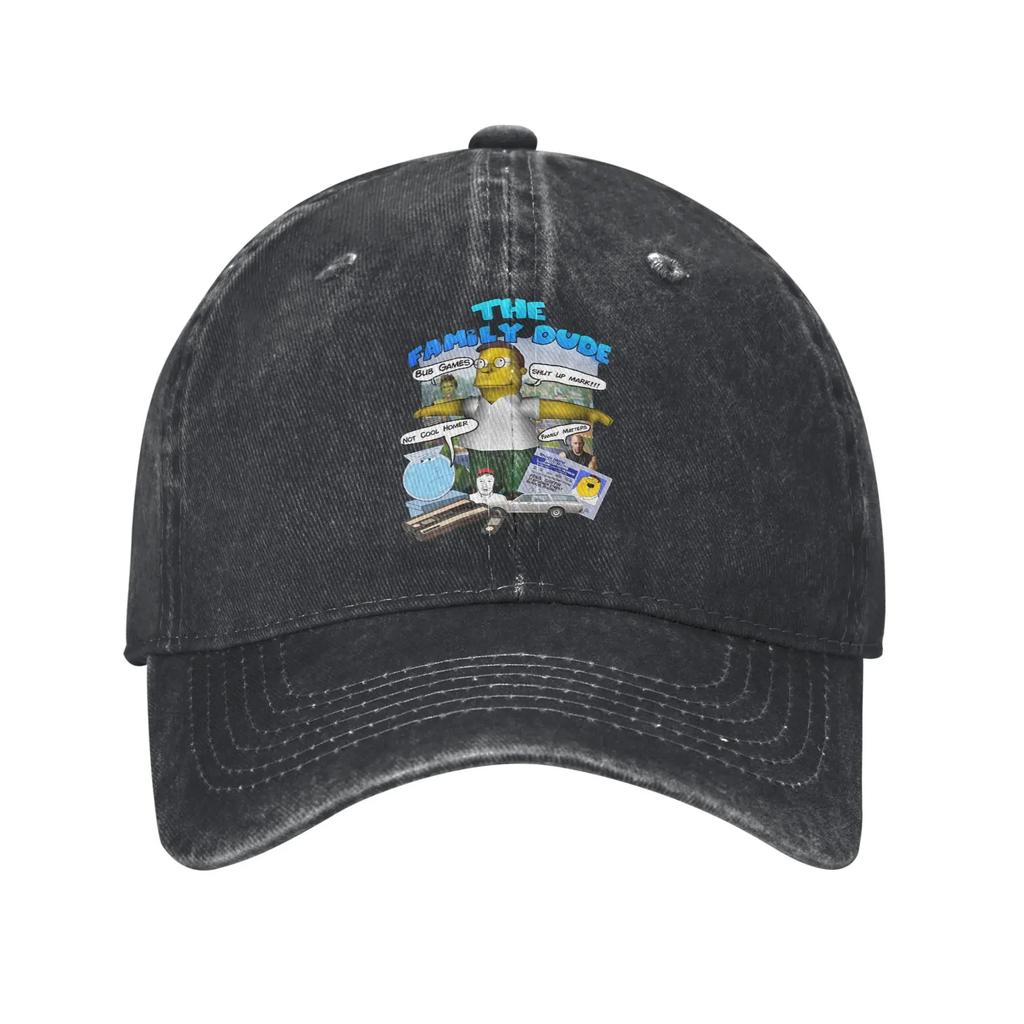 Families Cartoon Stewie Griffin Victory Is Mine Baseball Cap Vintage Distressed Washed Headwear Outdoor Summer Gift Caps