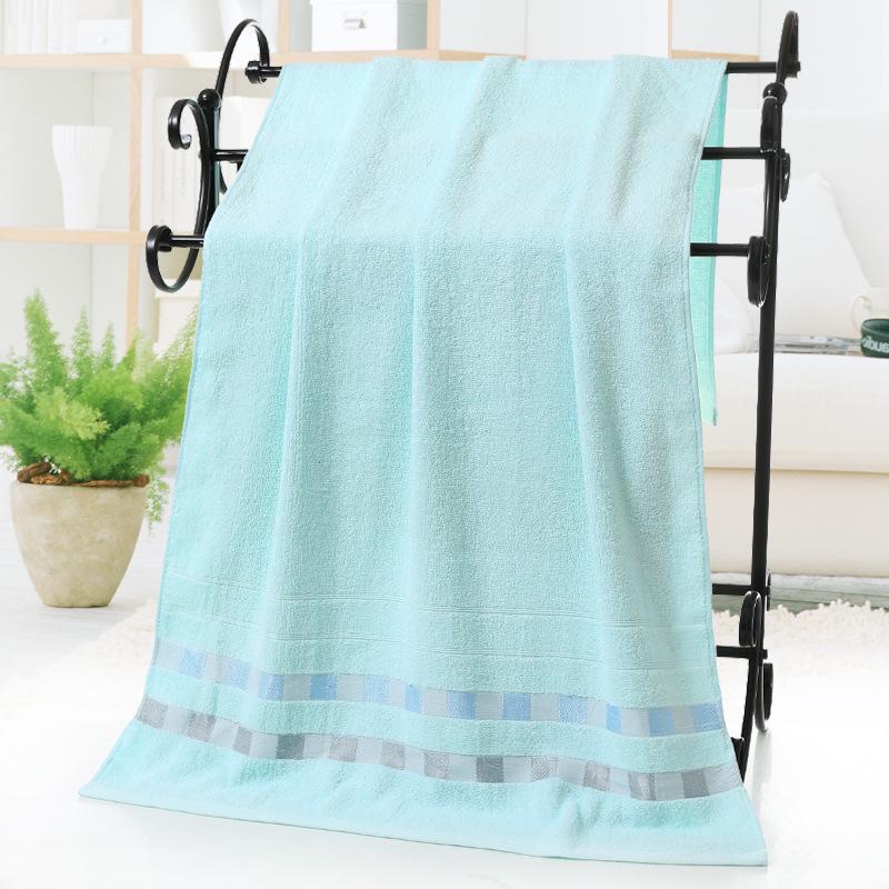 Ribbon Grid Large Cotton Bath Towel for Home