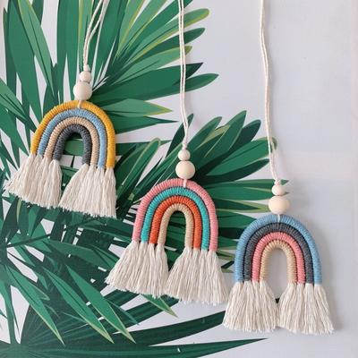 3 Farben Kreativ Niedlich Regenbogen Dekor Hängendes Anhänger Ornament Auto Rückspiegel Auto Styling Auto Innenraum Dekor Zubehör