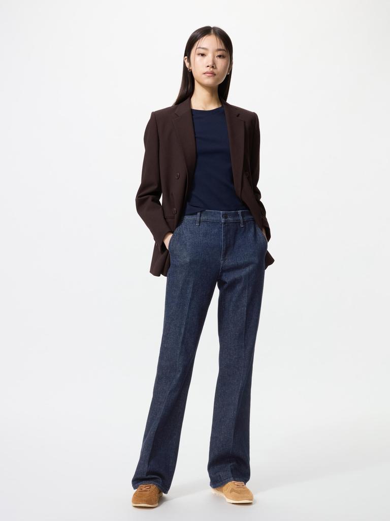Uniqlo Japan Slim Flare Trousers Jeans Long