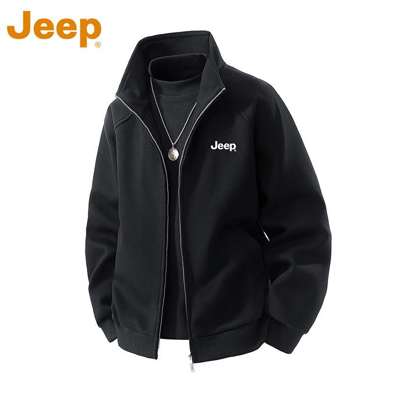 

Jeep Men s Stand-up Collar Casual Jacket L