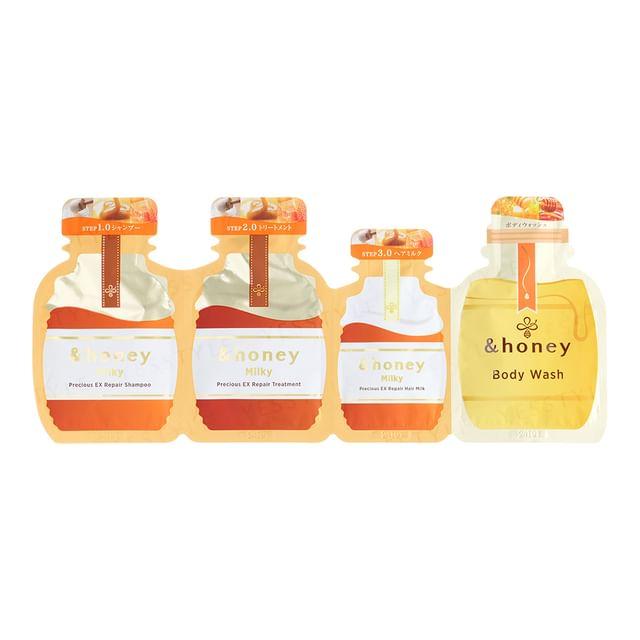 

ViCREA - &honey Milky Precious EX Repair Hair Pack 4 Step Sachet Set 1 set