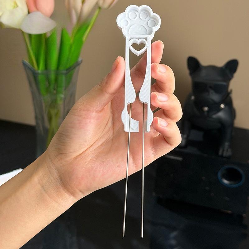 Butterfly & Paw Dual-Tip Perler Bead Pen, Long Smooth-Tip Beading Tool for Easy DIY Fuse Bead & Hama Bead Crafts