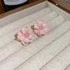 Mori Style Camellia Flower Stud Earrings: Niche Rose Design, Japanese & Korean Fashion, Small Fresh Fairy Earrings for Women