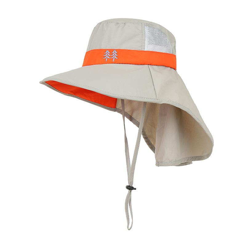 Sun Hat with Neck Flap for Youth Boys and Girls, Beach Caps for Kids, Safari Visor, UPF 50 +, 54-58cm, Summer, 8-15 Years Old