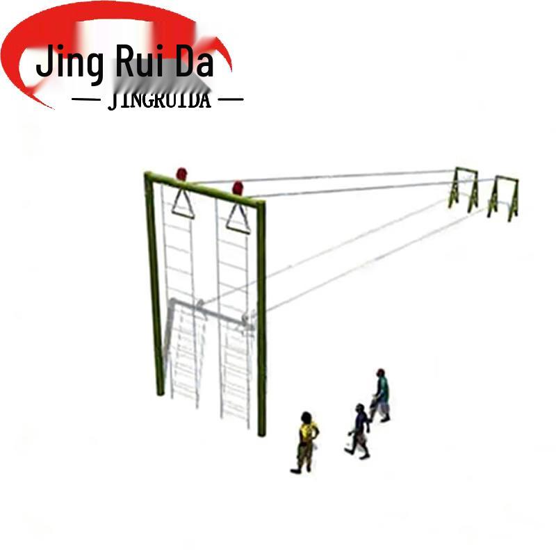 JINGRUIDA Obstacle Course Soft Ladder & Slanted Rope