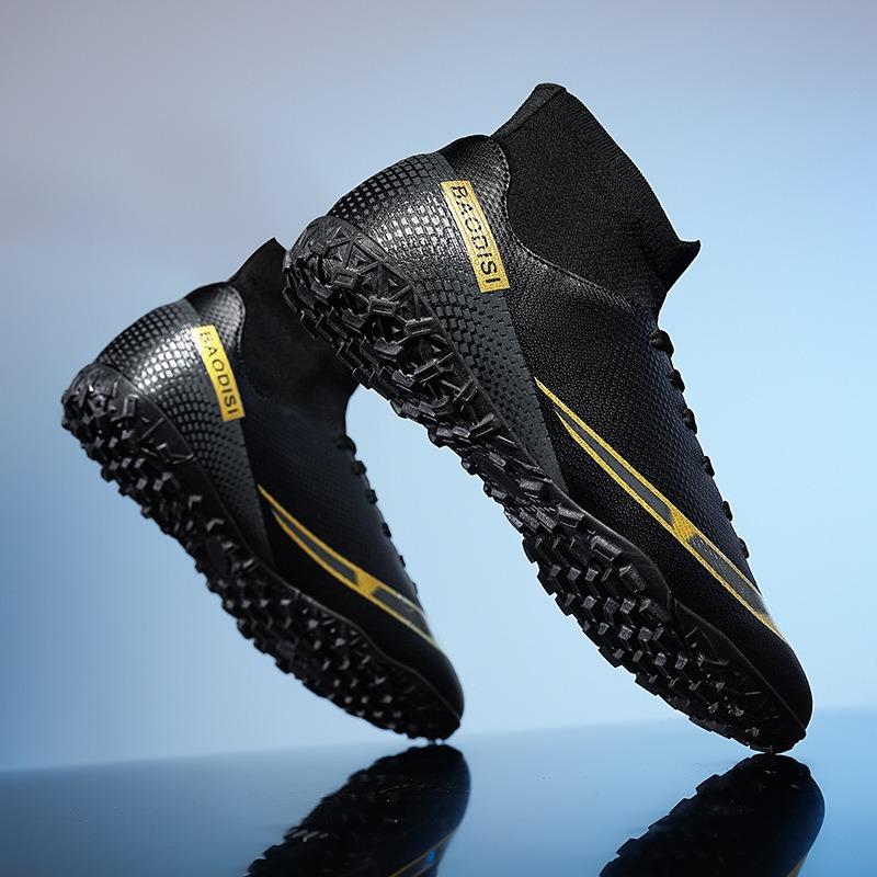 New High-top Football Shoes, Adult Men, Women and Children Long Nails, Young and Young Broken Nails, Breathable Artificial Grass Training Shoes