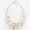 Arrivals Jewelry Gold Multi Layer Chains Imitation Pearl Necklaces For Women Party Wedding Bride Necklace
