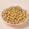 Gold-Plated Frosted Beads: Color-Retaining Sand Gold Spacer Beads for Jewelry Making.